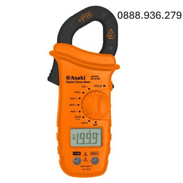 Ampe kìm Asaki AK-9186 đo điện áp, dòng điện