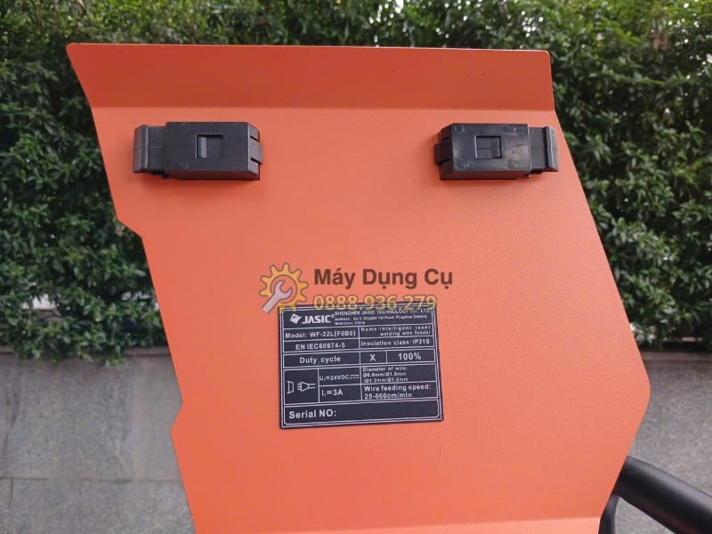 Bộ cấp dây Jasic WF-22L - mat trong nap va tem thong so