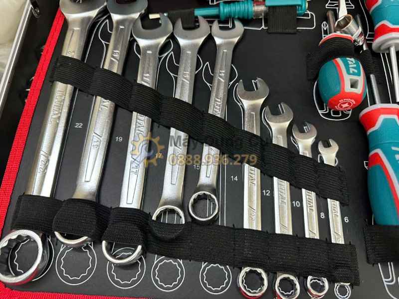 Bộ cờ lê vòng miệng trong vali đồ nghề Total THKTHP21476
