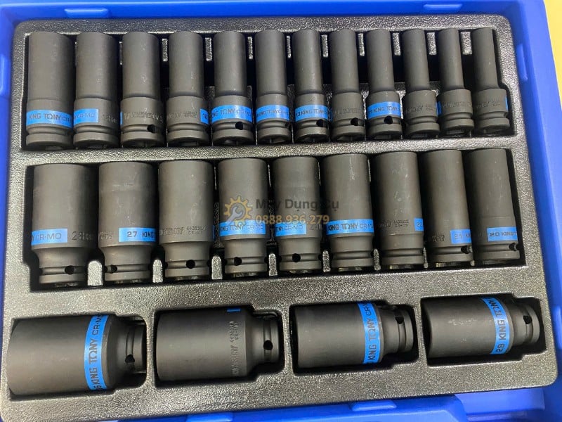 Bộ đầu khẩu lục giác Impact Kingtony 4435MP chính hãng 25 chi tiết