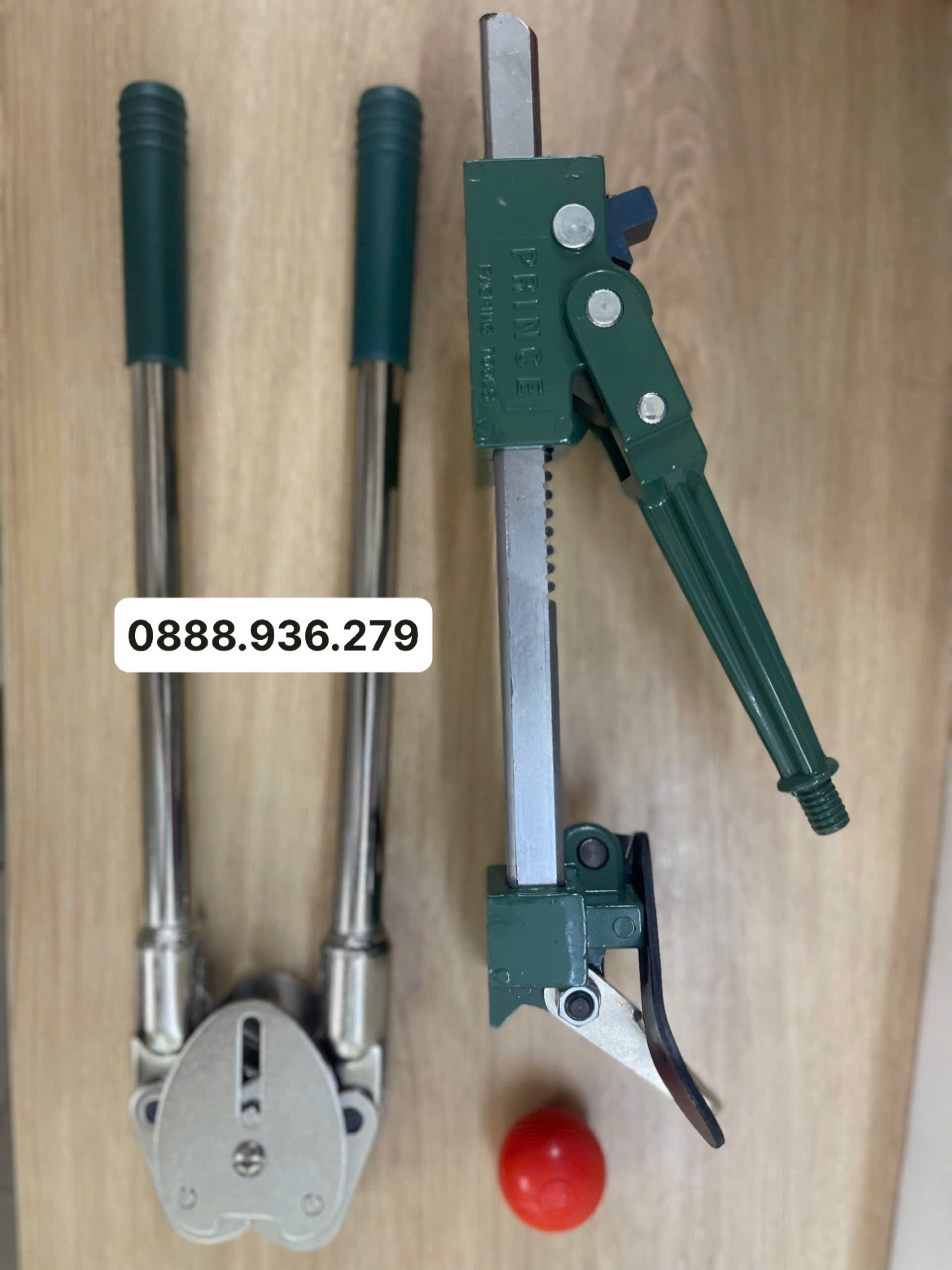 Bộ đóng đai nhựa PRINCE 100A chính hãng gồm kìm siết căng và kìm kẹp bọ khóa