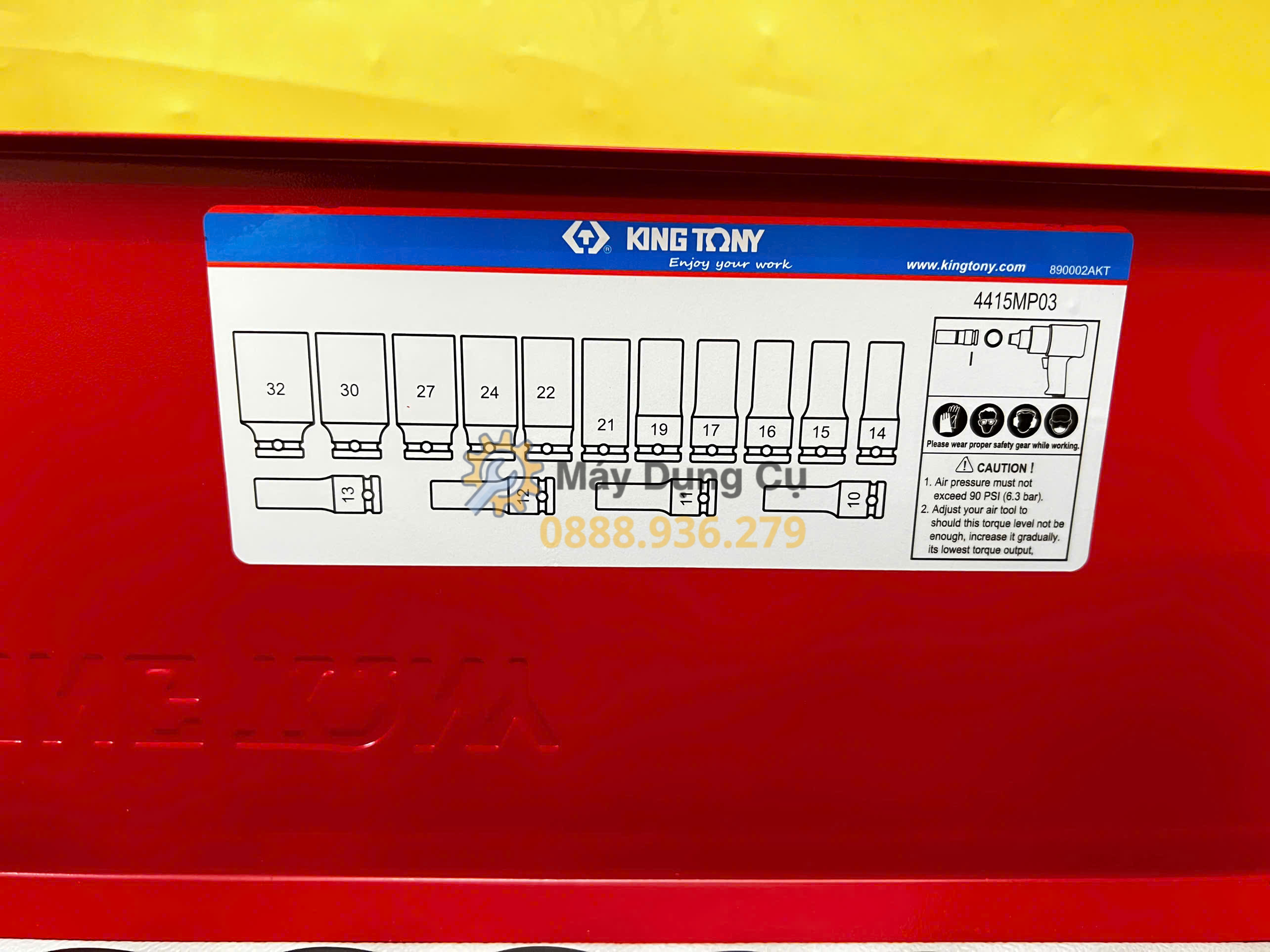 Bộ lục giác 1/2 inch 15 chi tiết Kingtony 4415MP03