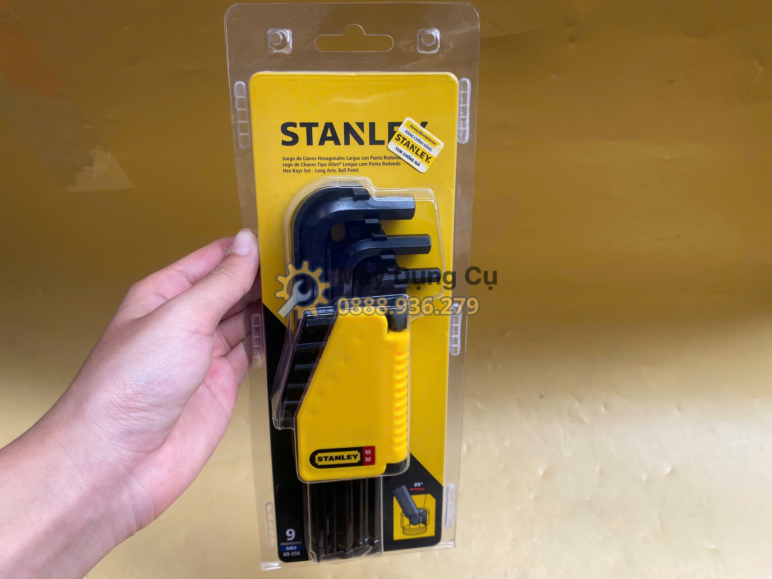 Bộ lục giác 9 cây hệ mét Stanley 69-256 chính hãng
