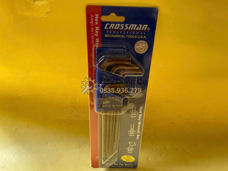 Bộ lục giác bi 9 chi tiết hệ inch Crossman 66-199 chính hãng siêu bền