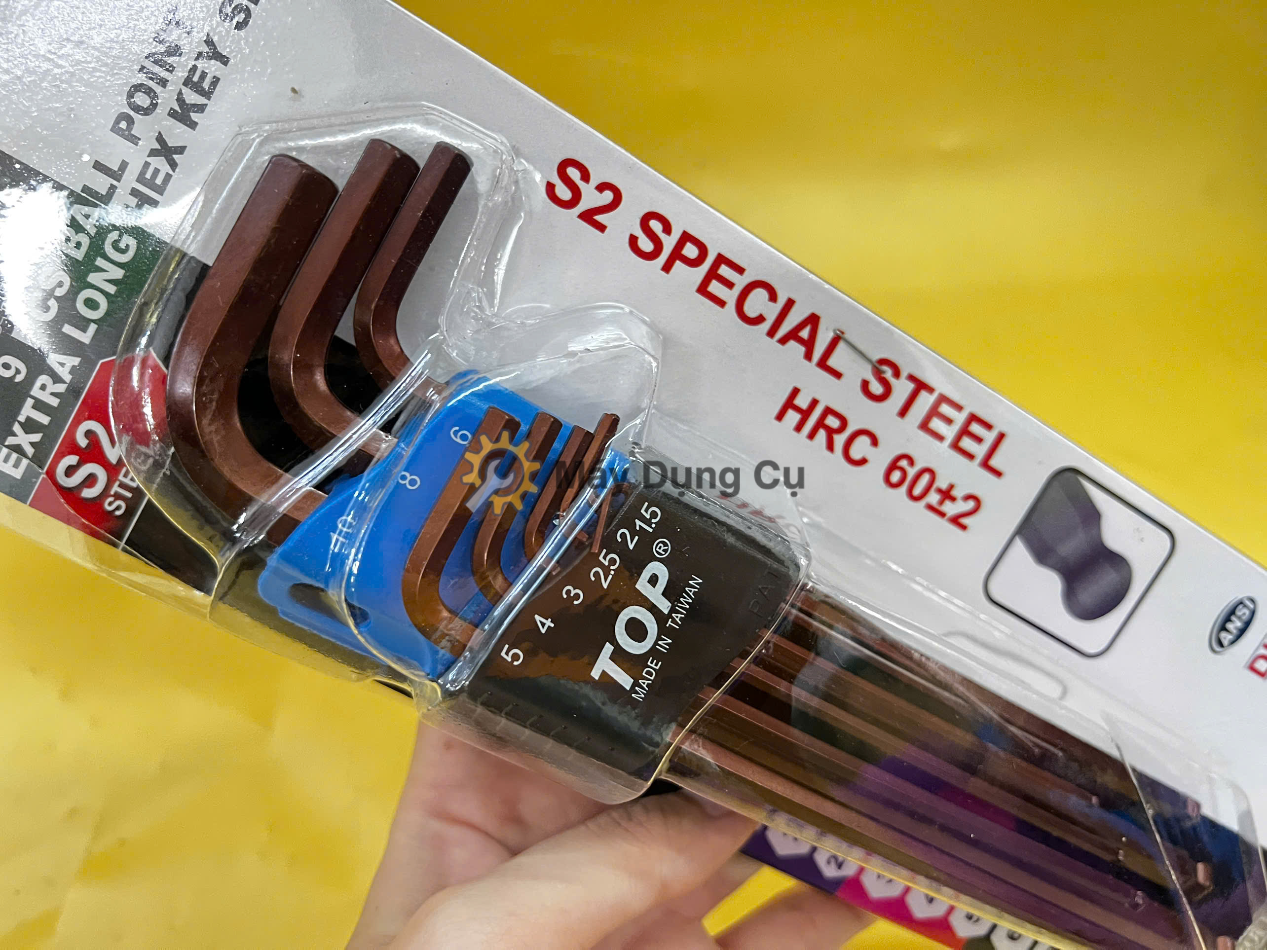 Bộ lục giác Top 1.5 đến 10mm AWT-30004-BK