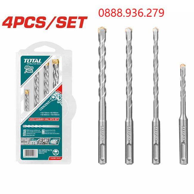 Bộ mũi khoan bê tông Total TACSD1945 - hình 3
