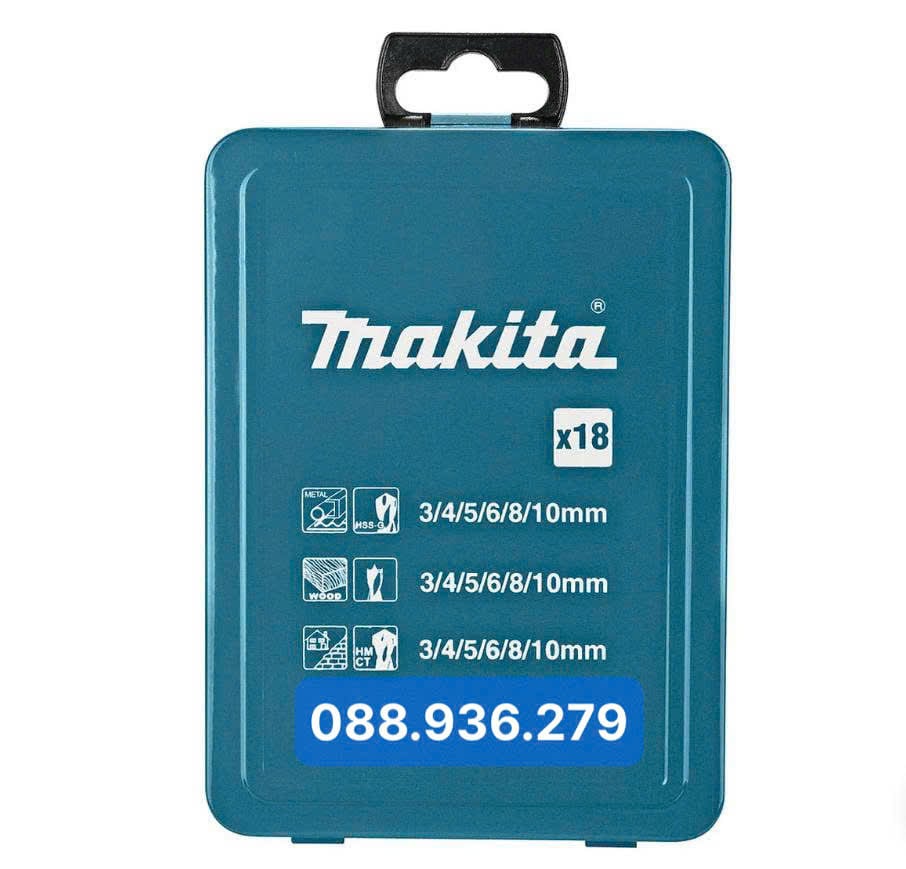 Bộ Mũi Khoan Đa Năng 18 Chi Tiết Makita D-46202