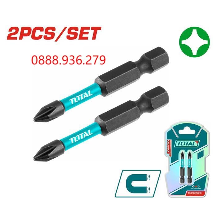 Bộ mũi vít bake 2 chi tiết Total TACIM71PH250 - Hình 3