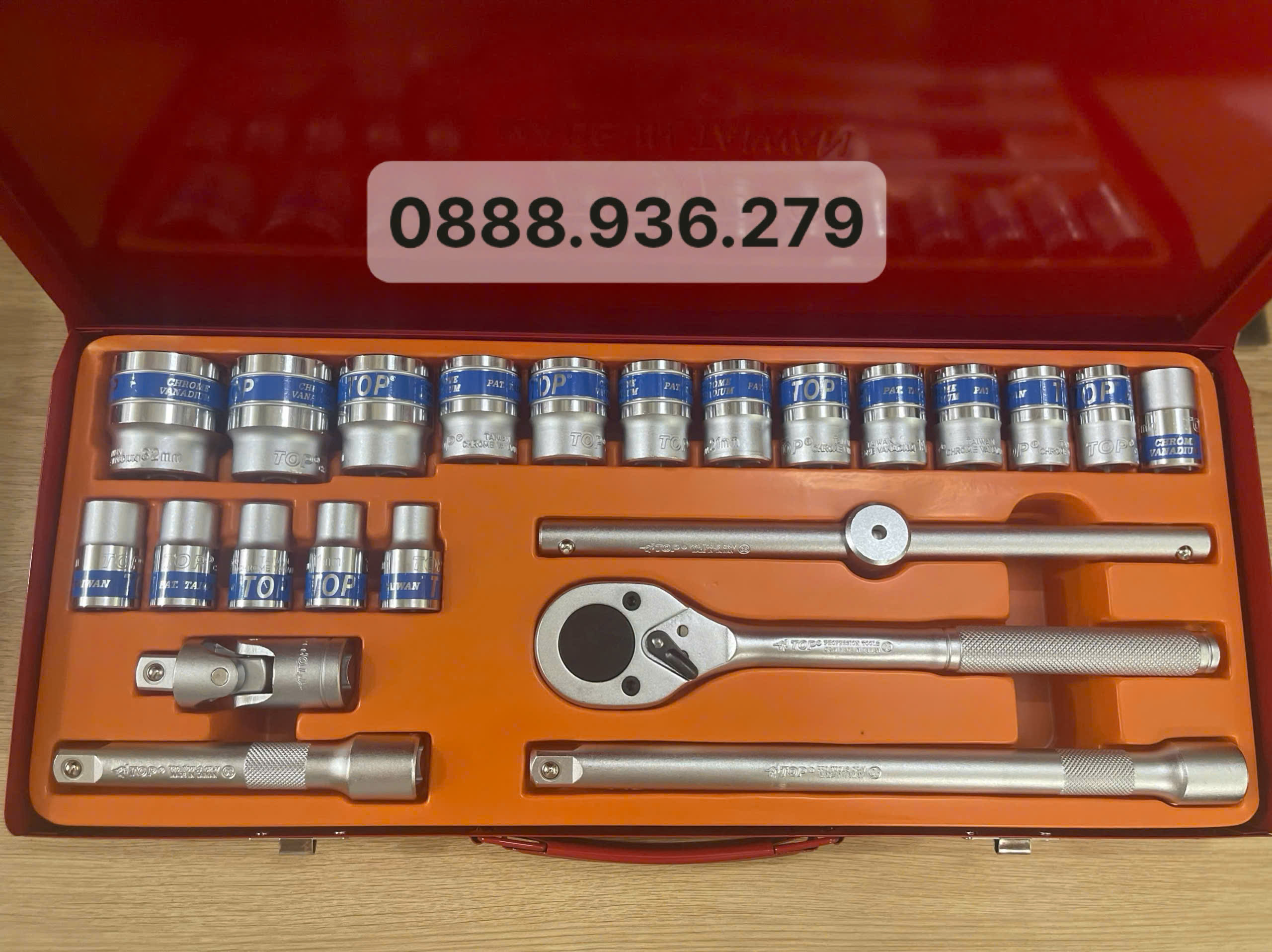 Bộ tuýp lục giác 1/2 24 chi tiết TOP KW-S424D-2