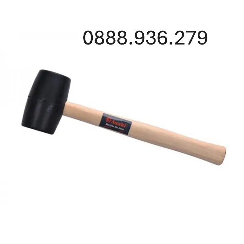 Búa cao su cán gỗ 16oz Asaki AK-0377