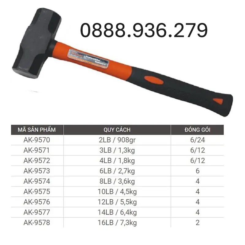 Búa lục giác Asaki AK-9572 giá rẻ