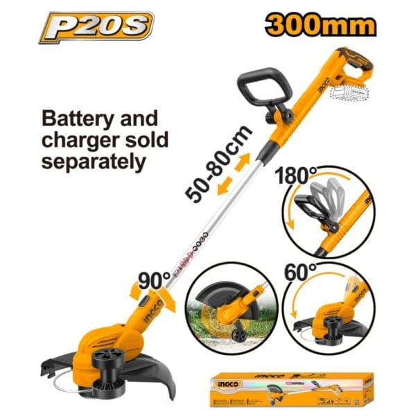 Máy cắt cỏ dùng pin 20V INGCO CGTLI20328