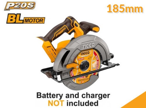 Máy cưa đĩa tròn dùng pin 20V-185mm INGCO CSLI1851