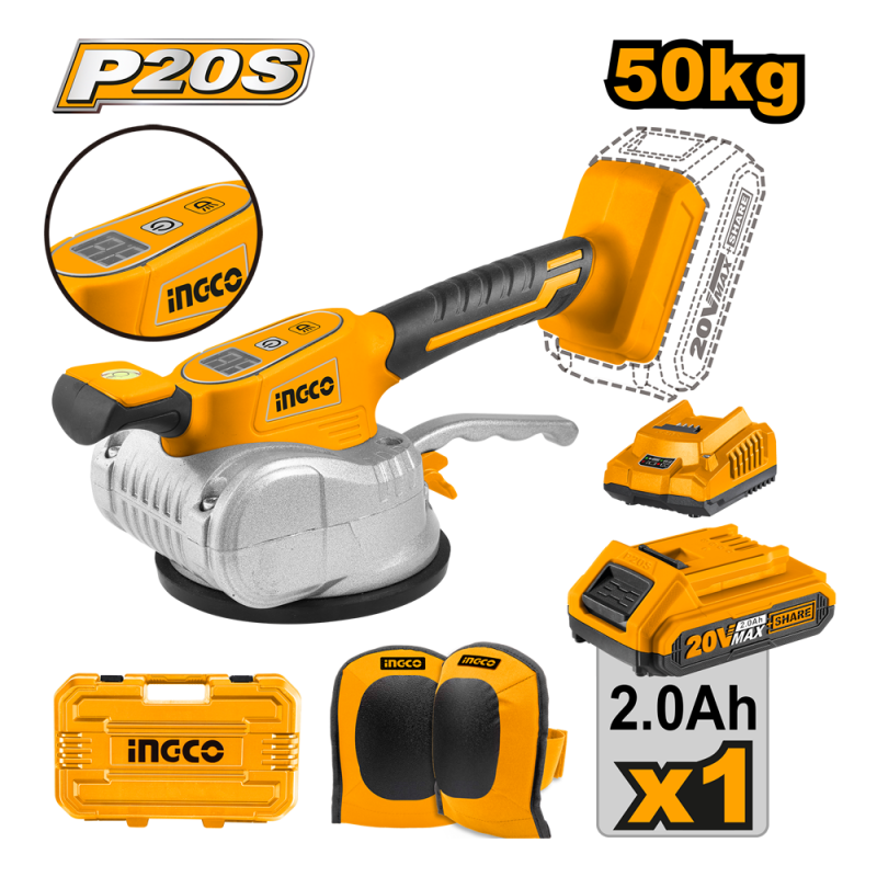 Máy ốp lát gạch dùng pin 20V-50kg INGCO CTVLI20101