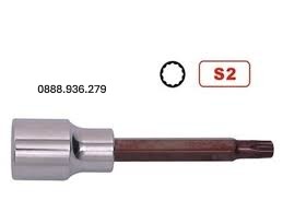 Đầu tuýp 6 góc T35 100mm Asaki AK-7244 cao cấp