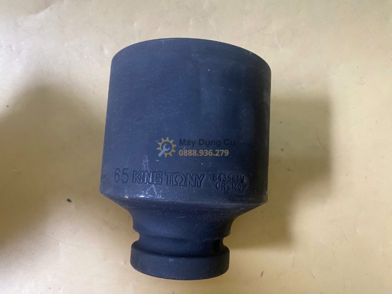 Đầu tuýp đen lục giác 1 inch 65mm Kingtony 843565M chuyên dụng công nghiệp