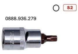 Đầu tuýp lục giác 12 bông Asaki AK-7296 M12x55mm