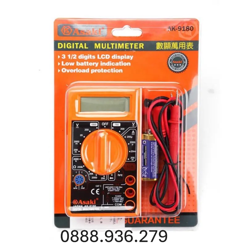 Đồng hồ đo điện Asaki AK-9180 cao cấp