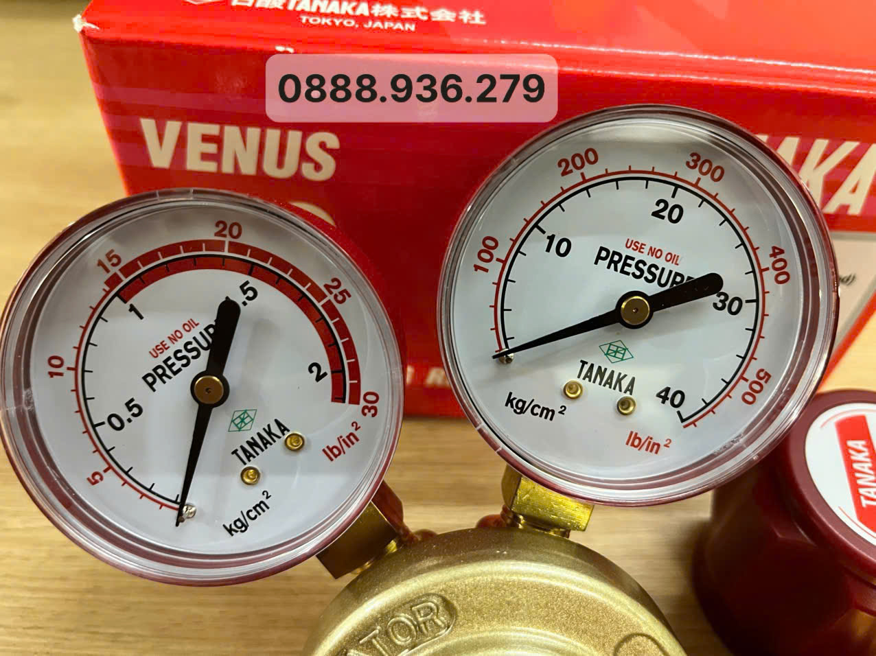 Đồng hồ gas Tanaka Venus CGA-510 LPG chính hãng – phụ kiện LPG dân dụng và công nghiệp nhẹ