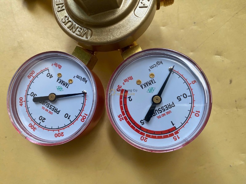 Đồng hồ gas Tanaka Fighter CGA-510 LPG chính hãng Nhật Bản đầy đủ CO-CQ