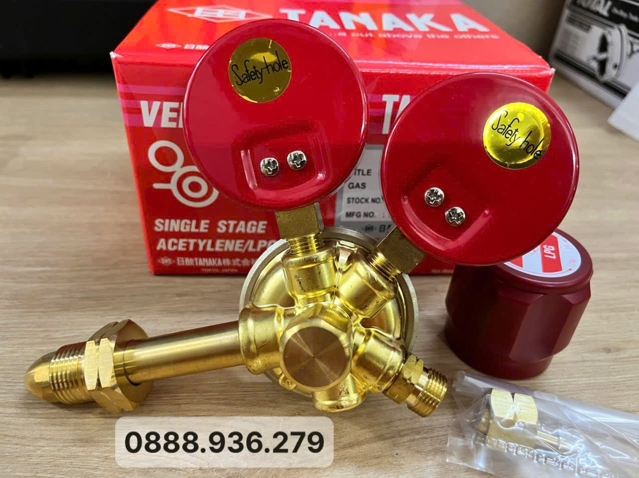Đồng hồ gas Tanaka Venus CGA-510 LPG chính hãng – đo áp suất LPG chính xác