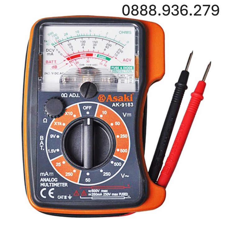 Đồng hồ vạn năng Asaki AK-9183 chính hãng