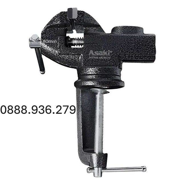 Ê tô mini mâm xoay Asaki AK-6877 chính hãng