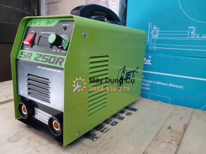 Góc nghiêng tổng thể máy hàn que JET-SR250R