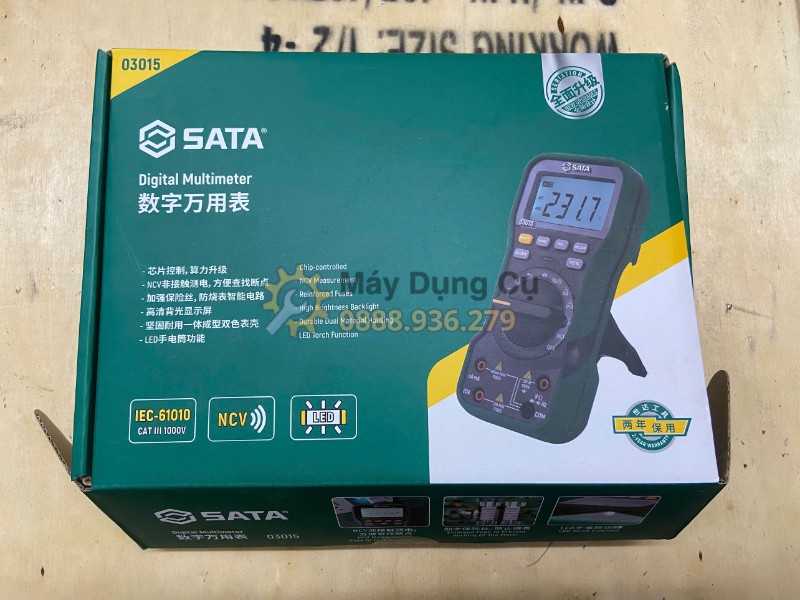 Hộp đồng hồ đo kỹ thuật số Sata 03015