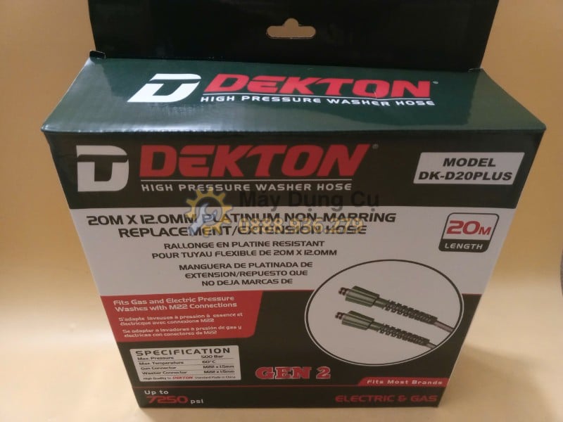 Hộp đựng dây rửa xe cao áp Dekton DK-D20PLUS 20m chính hãng