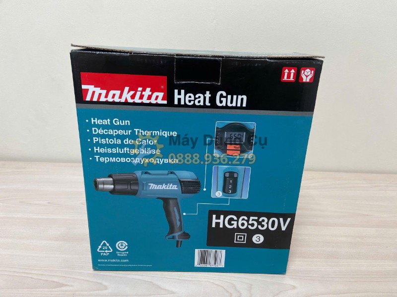 Hộp máy thổi hơi nóng Makita HG6530V chính hãng