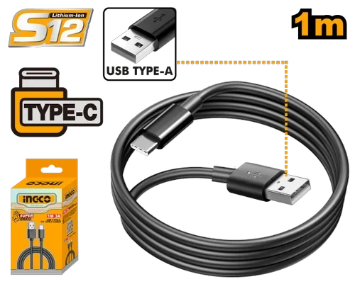 Dây cáp sạc USB type-A sang type-C 1M INGCO IUCC01
