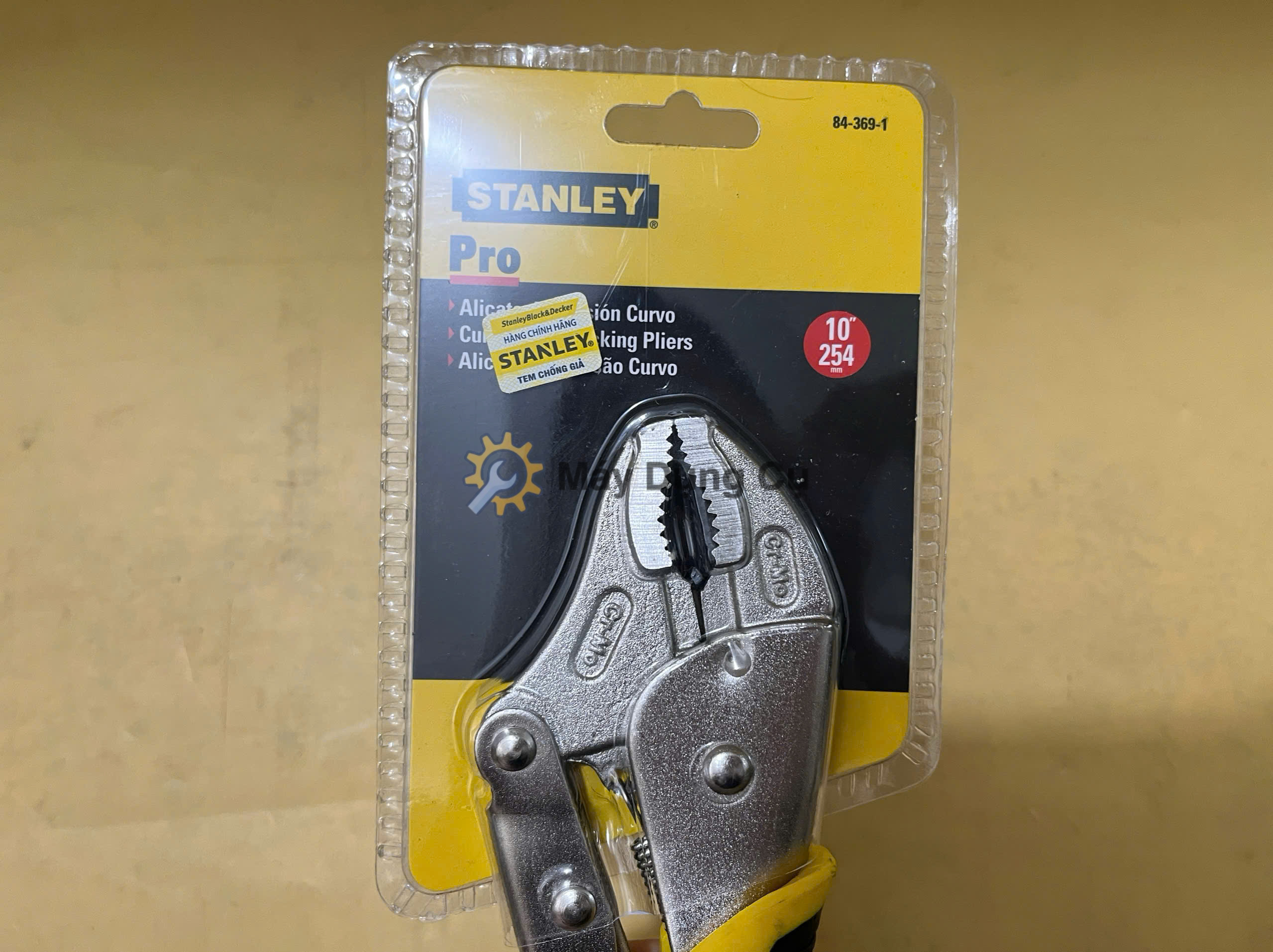 Kìm chết 10 inch 254mm mỏ cong Stanley 84-369-1-S - kìm khóa kìm chết chính hãng