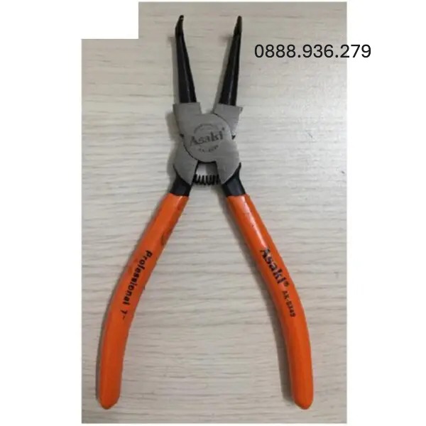 Kềm bóp phe mỏ cong Asaki AK-8352