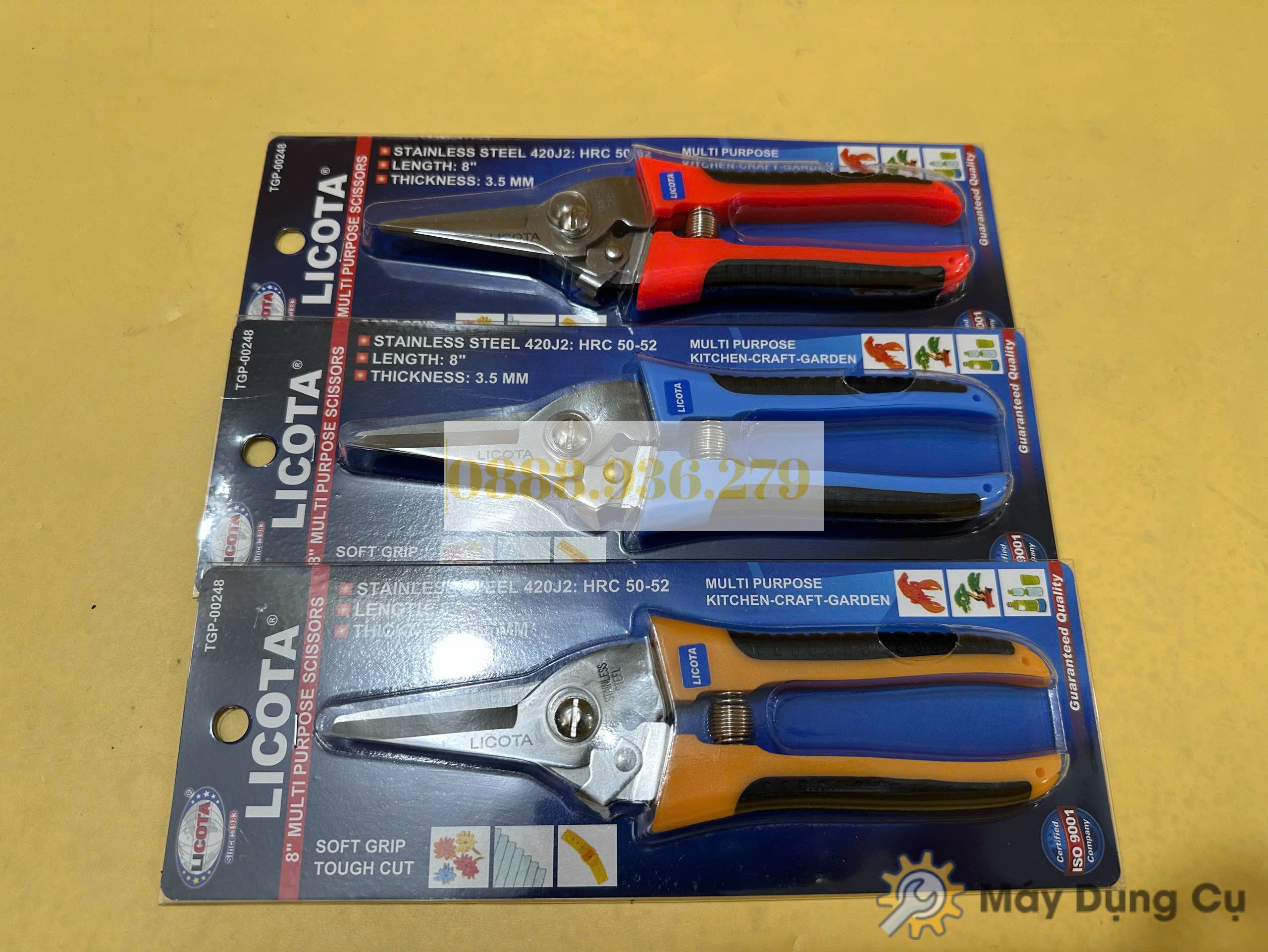 Kéo cắt bấm lưỡi thẳng Licota TGP-00248 chính hãng