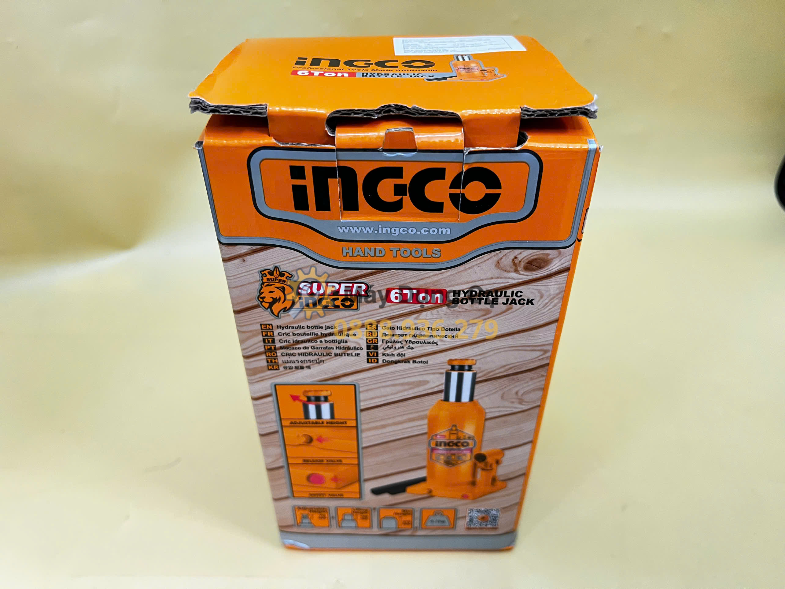 Kích đội 6 tấn INGCO HBJ602 chính hãng có van an toàn