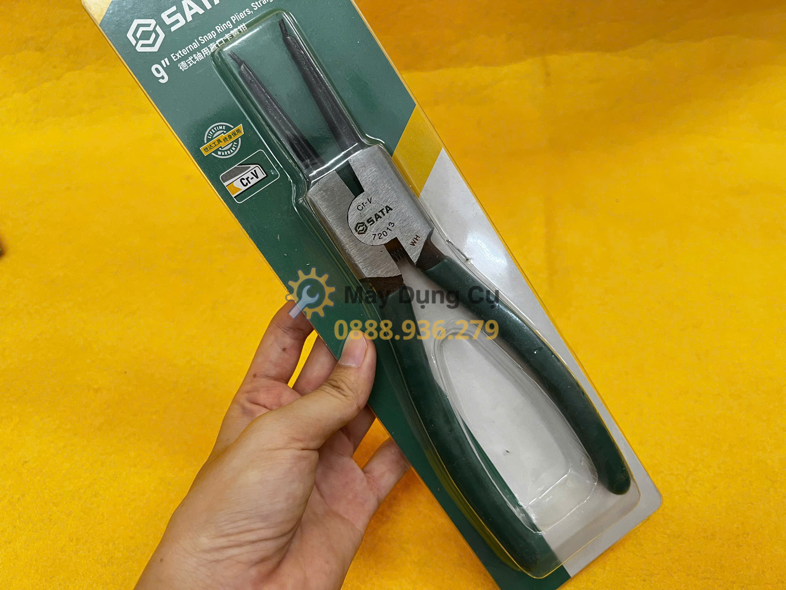 Kìm lấy phe ngoài mũi thẳng Sata 72013 9 inch