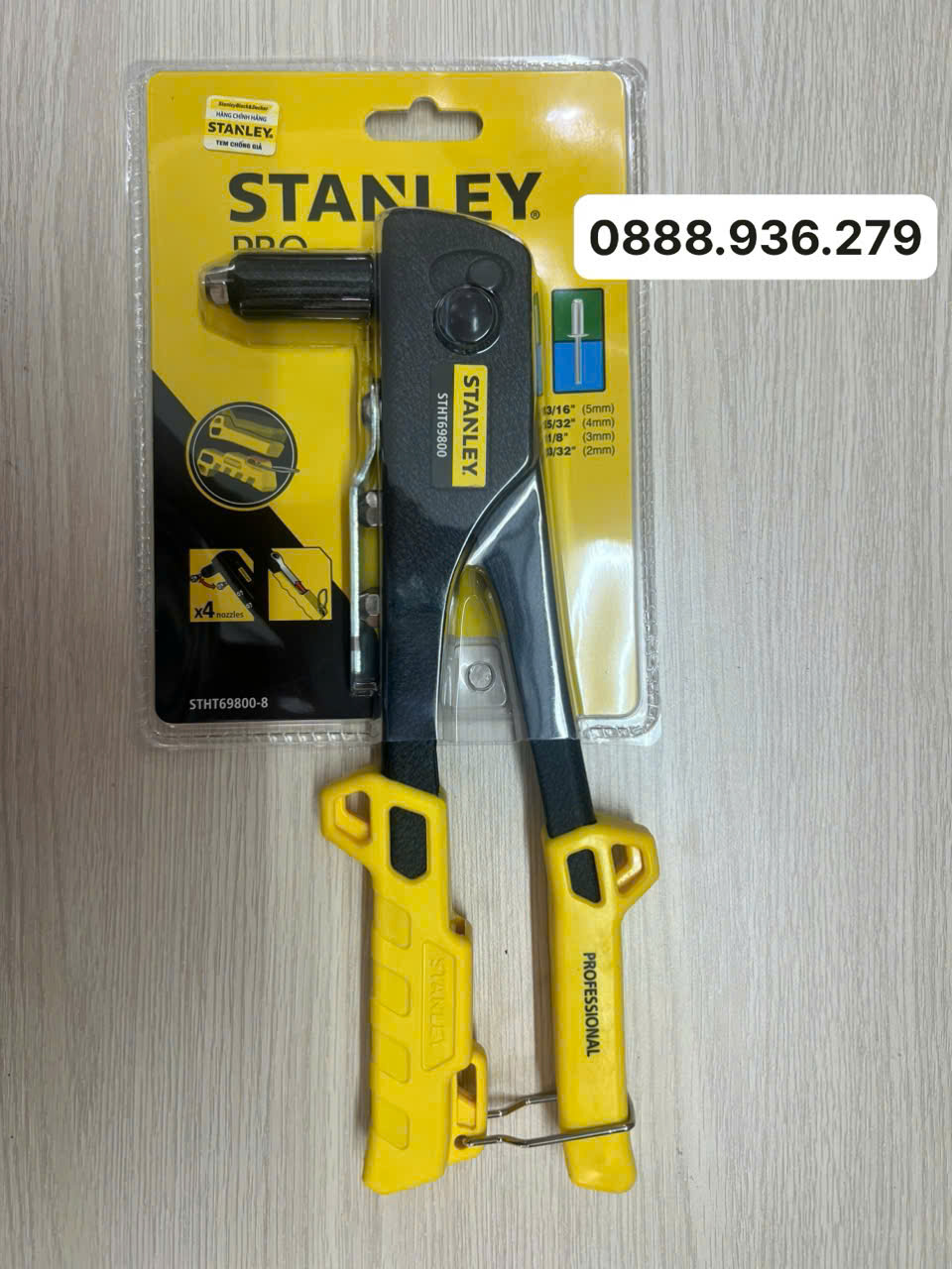 Kìm rút ốc tán Stanley STHT69800-8 4 lỗ béc đa kích thước 2mm 3mm 4mm 5mm