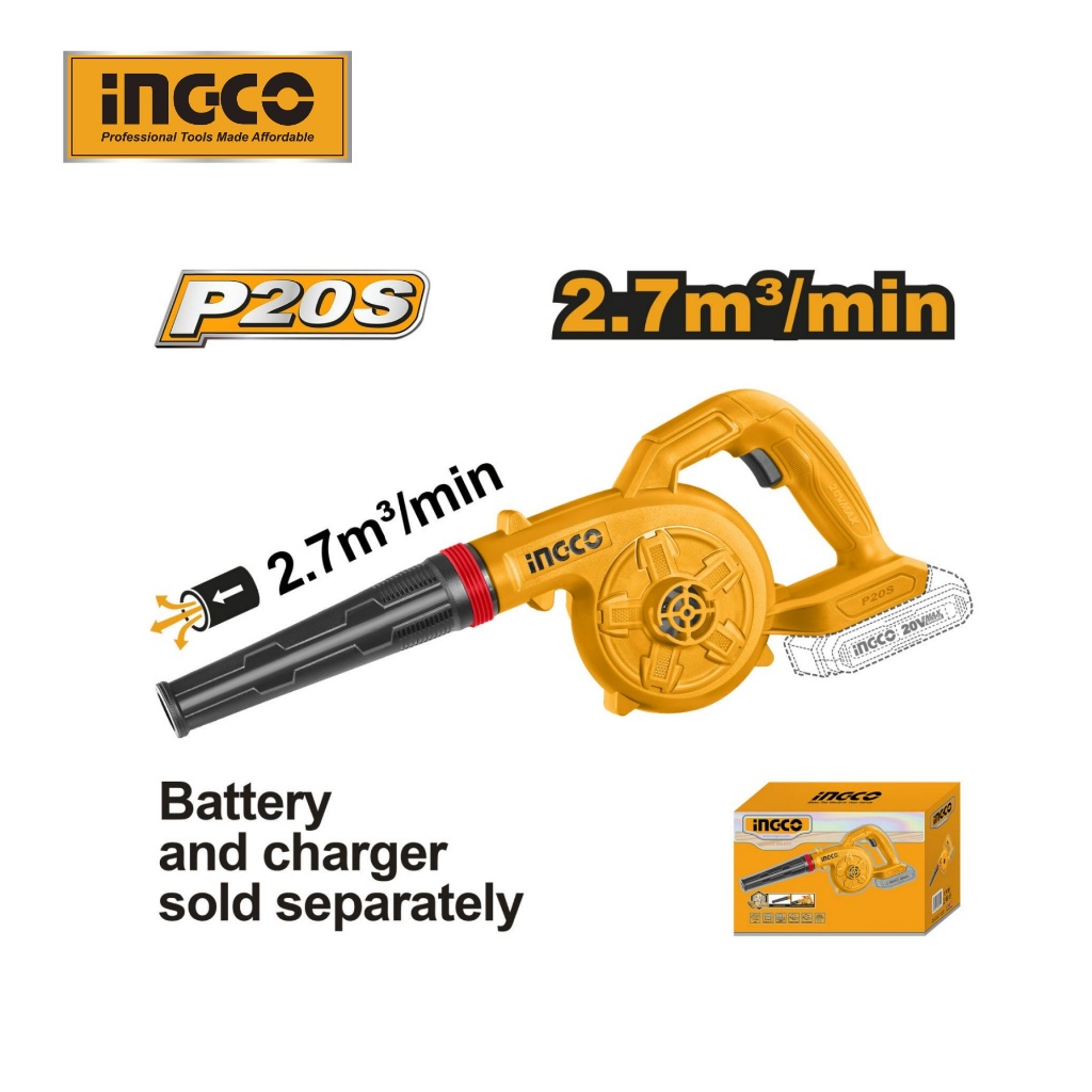 Máy thổi bụi dùng pin 20V INGCO CABLI20028 chính hãng