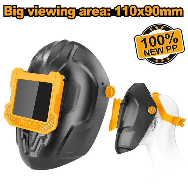 Mặt nạ hàn trùm đầu INGCO WM128 kính lật