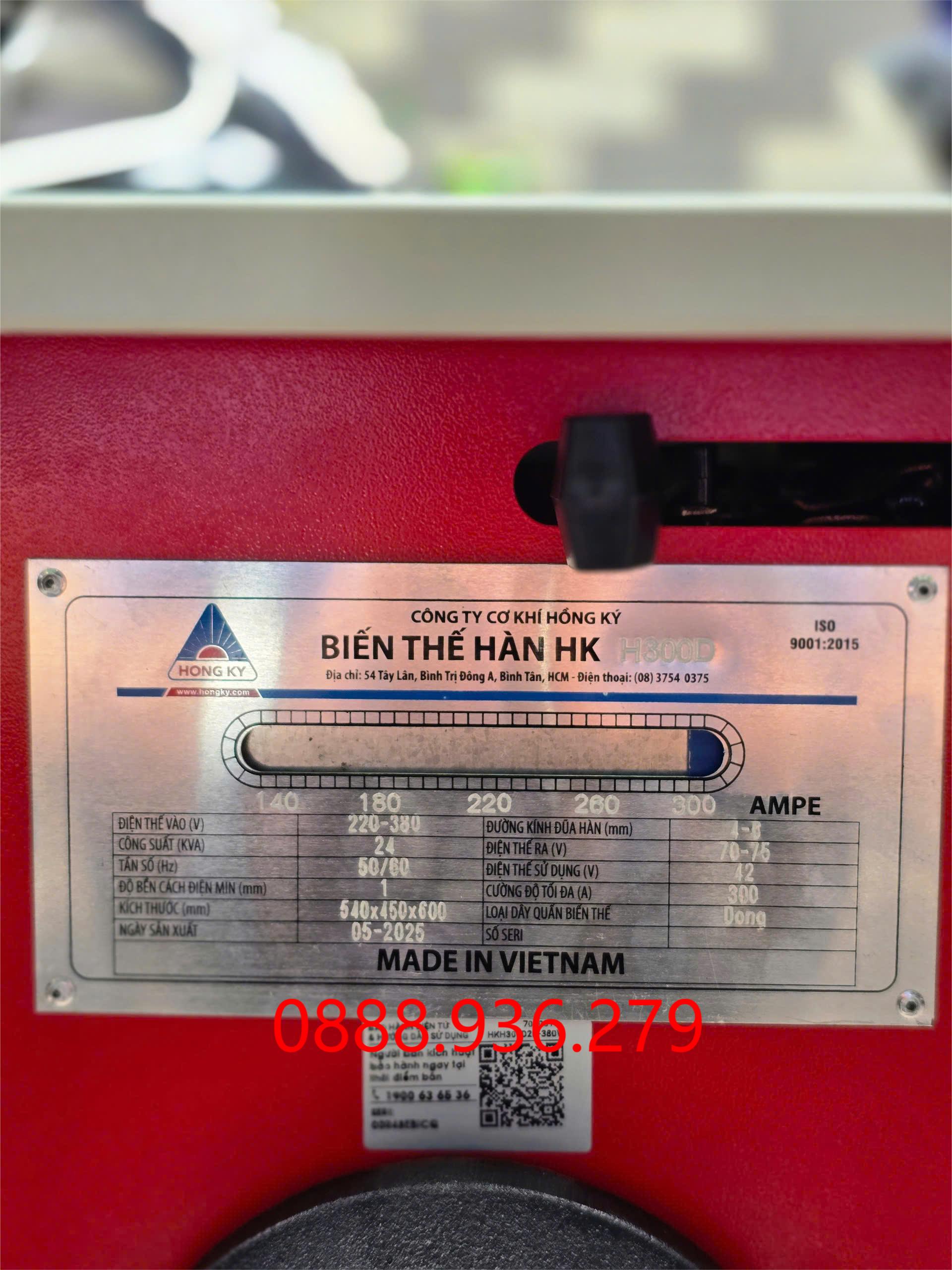 Máy Biến Thế Hàn Hồng Ký HK-H300D