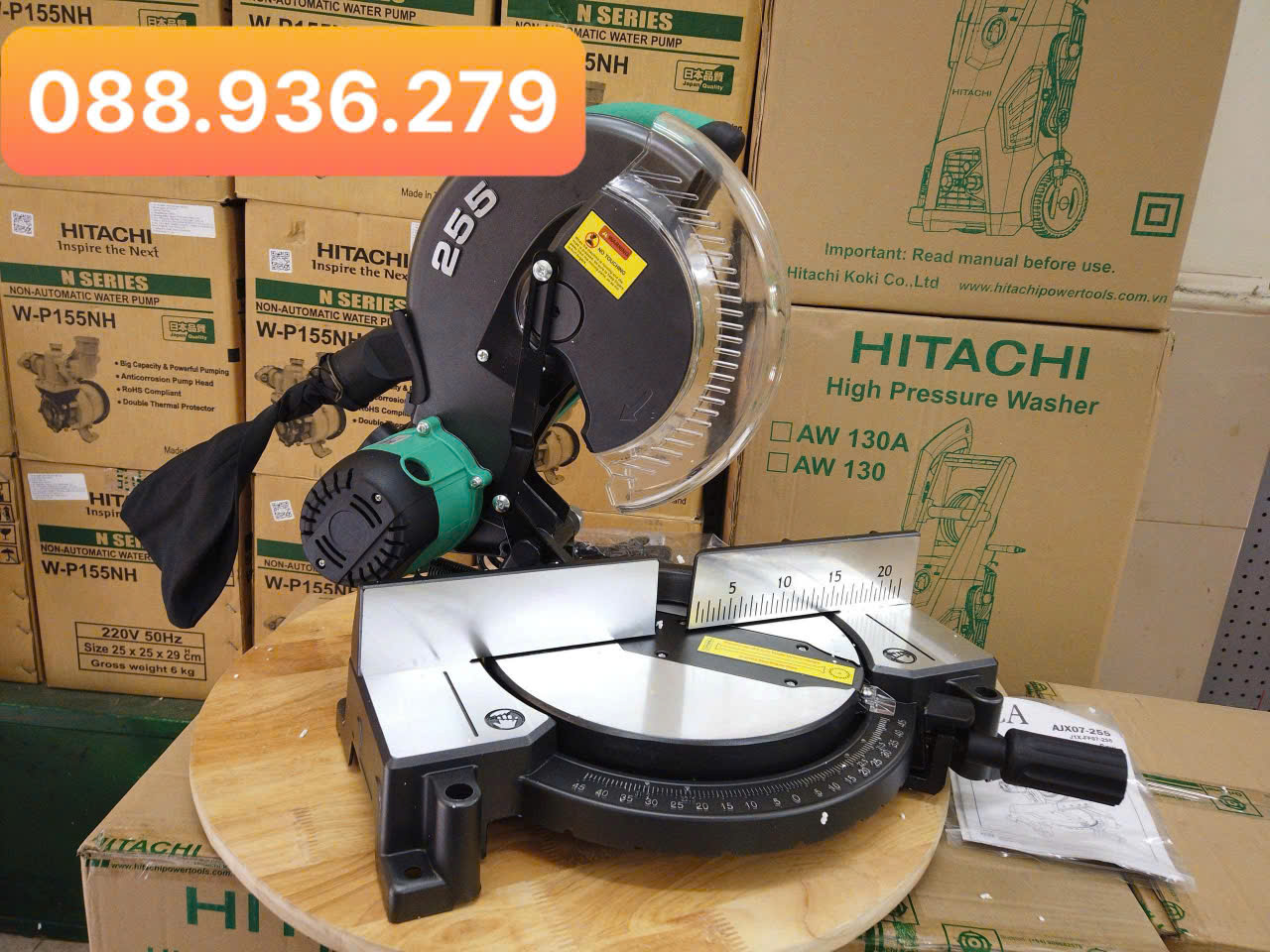 Máy cắt nhôm 255mm DCA AJX07-255 chính hãng – miter saw nhôm gọn nhẹ