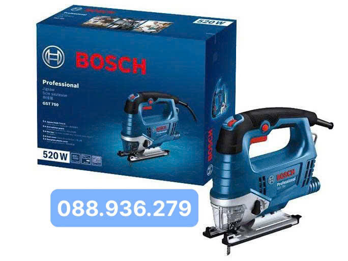 Trọn bộ máy cưa lọng Bosch GST 750 và phụ kiện