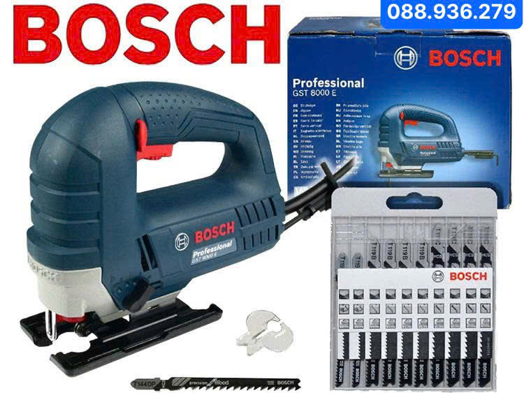 Bosch GST 8000E - bộ phụ kiện và lưỡi tiêu chuẩn