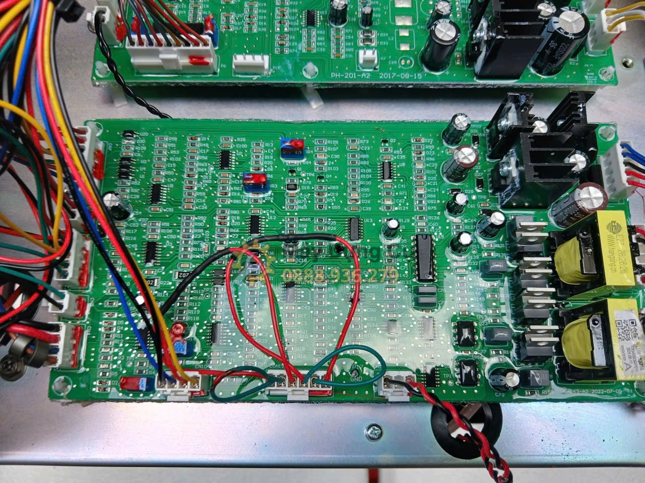 Chi tiết cấu tạo bên trong nguồn hàn Jasic MIG500 J8110