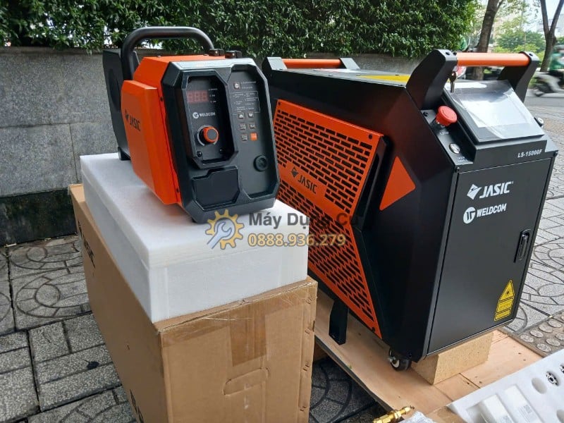 Máy hàn laser Jasic LS-15000F thế hệ 3 - kem bo cap day toan canh