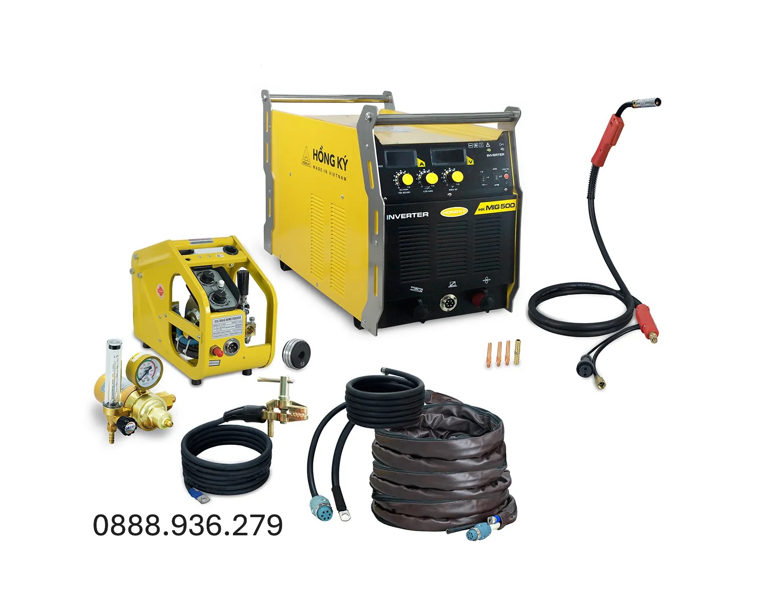 Hồng Ký Master HKMIG500 – MIG công nghiệp 500A, chu kỳ 60%, OCV 75V, dải CV 19–39V