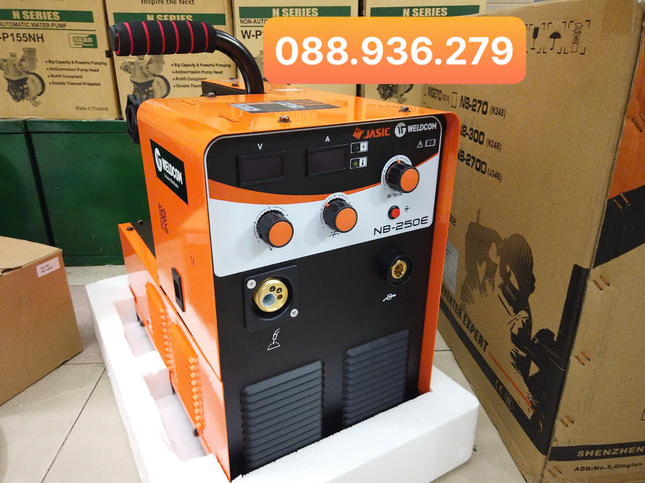 Máy Hàn MIG JASIC NB-250E – tổng quan thân máy MIG 250A 220V