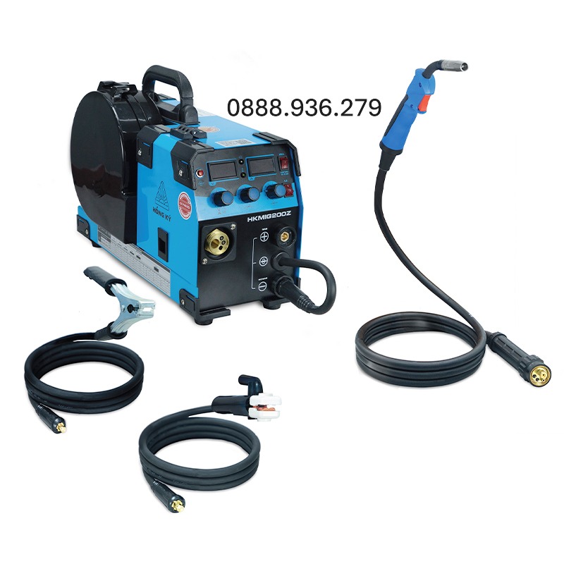 Máy hàn MIG gasless Hồng Ký HKMIG200Z – MIG không dùng khí 200A, mối hàn đẹp ít bắn tóe