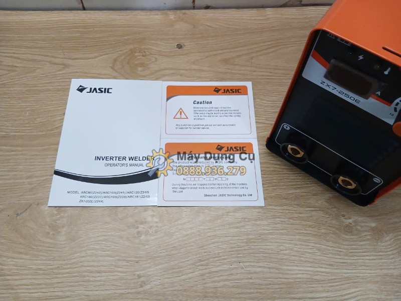 Máy hàn que Jasic ZX7-250E - tai lieu huong dan va phieu bao hanh